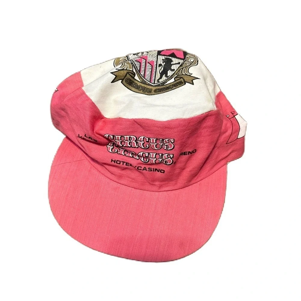 Vintage Circus Circus Hotel Casino Las Vegas Nevada Reno Hot Pink Snapback Hat